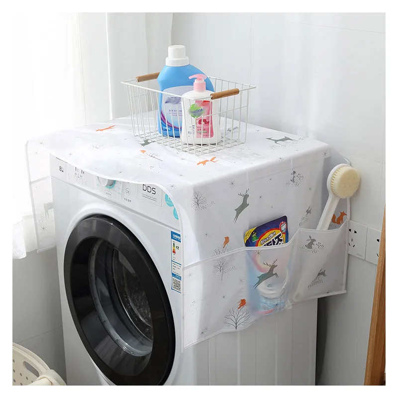 Refrigerator Cover Dust With Storage Bag Household Waterproof For Home Clean Accessories Supplies Products | Дом и сад