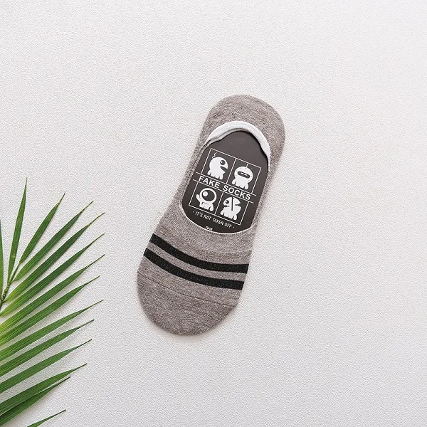 Khaki Socks 5 пар/партия, мужские носки, летние, новые, Нескользящие, силиконовые, невидимые, хлопковые, мужские носки, мужские, короткие носки, повседневные, не показывают носки, Meias - Цвет: Khaki Socks