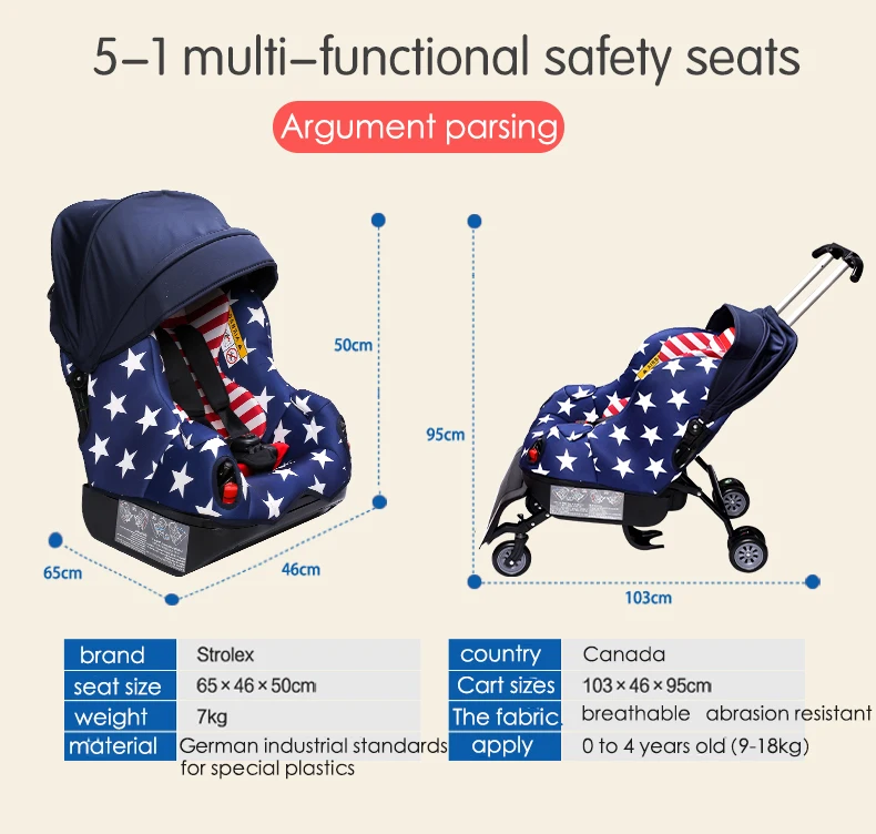 5 в 1 детское автокресло коляска сиденье для автомобиля Усилитель Kinderwagen дорожная