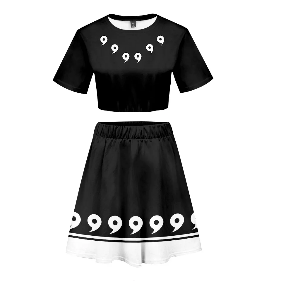 Аниме Наруто Узумаки Косплей костюмы кьюби юбка Набор косплей 3D напечатанная