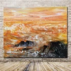 Mintura Искусство Ручная роспись абстрактный пейзаж картина маслом на холсте Современные картины на стену для гостиной домашний Декор без рамки