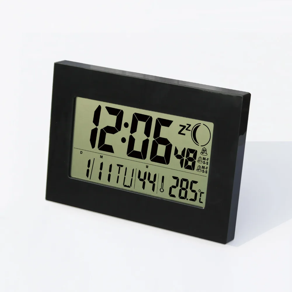 JIMEI H157 многофункциональные часы calenda с ЖК дисплеем радиоуправляемые часы|radio