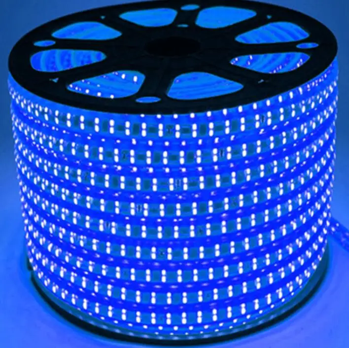 156led/m SMD 2835 Светодиодная лента 220В 230В 240В двухрядная для украшения дома и сада|light