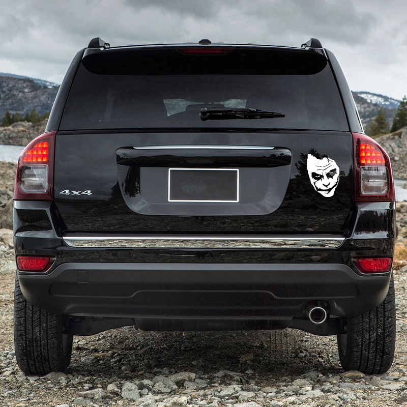 CS-854#15*19.7см Клоунский лицо смешной автомобильный наклейка виниловая наклейка для украшения автомобиля.