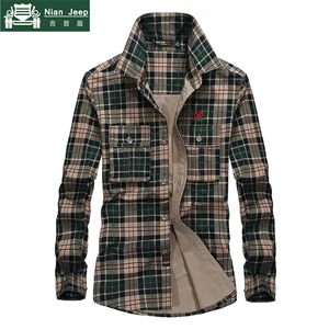 2018 Мужская рубашка на весну и осень, модная длинная рубашка, Повседневная рубашка в клетку из 100% хлопка, мужская рубашка большого размера 3XL, camisa masculina, мужская рубашка