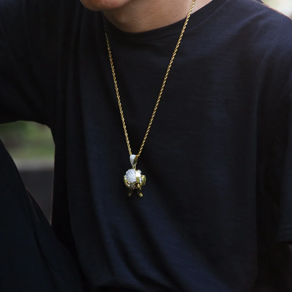 

В стиле «хип-хоп» Полный AAA CZ Циркон с твердым покрытием Bling льдом золото Цвет съемки Баскетбол кулоны ожерелья для мужчин, ювелирные изделия