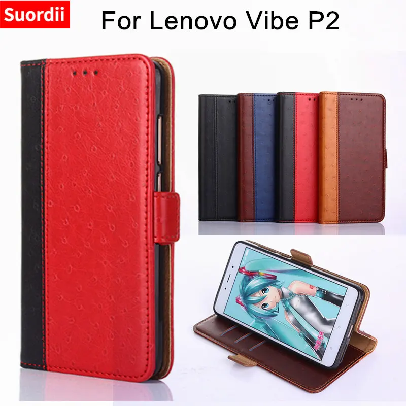 Мягкий силиконовый кожаный чехол для lenovo Vibe P2 P2c72 P2a42 s текстурный кошелек флип с