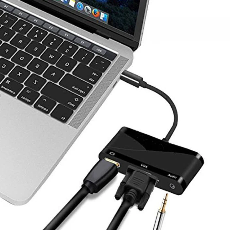 Док станция 5ni1 для ноутбука с портом USB Type C и HDMI|Док-станции| |