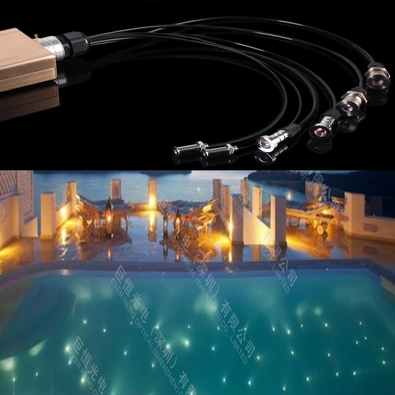 Большой Водонепроницаемый подводный волоконно-оптический светильник концевые