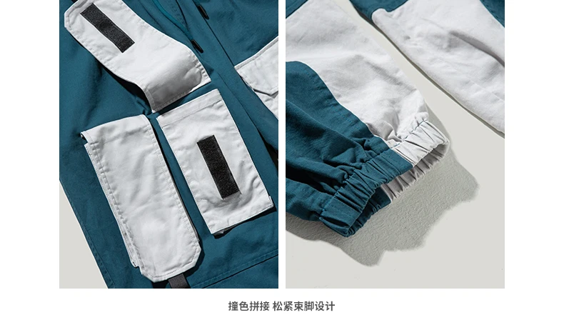 INFLATION Autumn New Arrival Streetwear Cargo Pants Men Hip Hop Jogger Pants Multi-Pockets Men Loose Style Pants 93328W