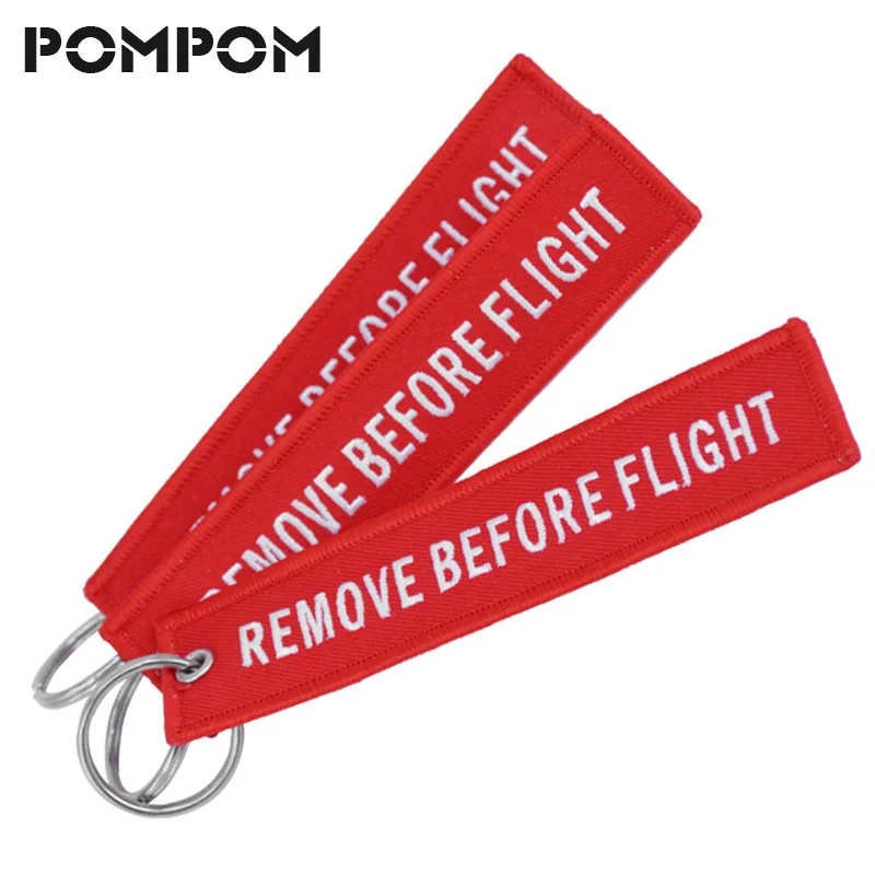 Брелок для ключей с надписью «Remove Before Flight»