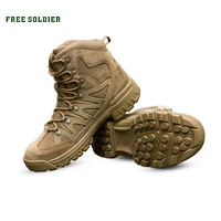 free soldier outdoor sports tactical men bootshiking shoes for mountainshoes for campingclimbing imported leather