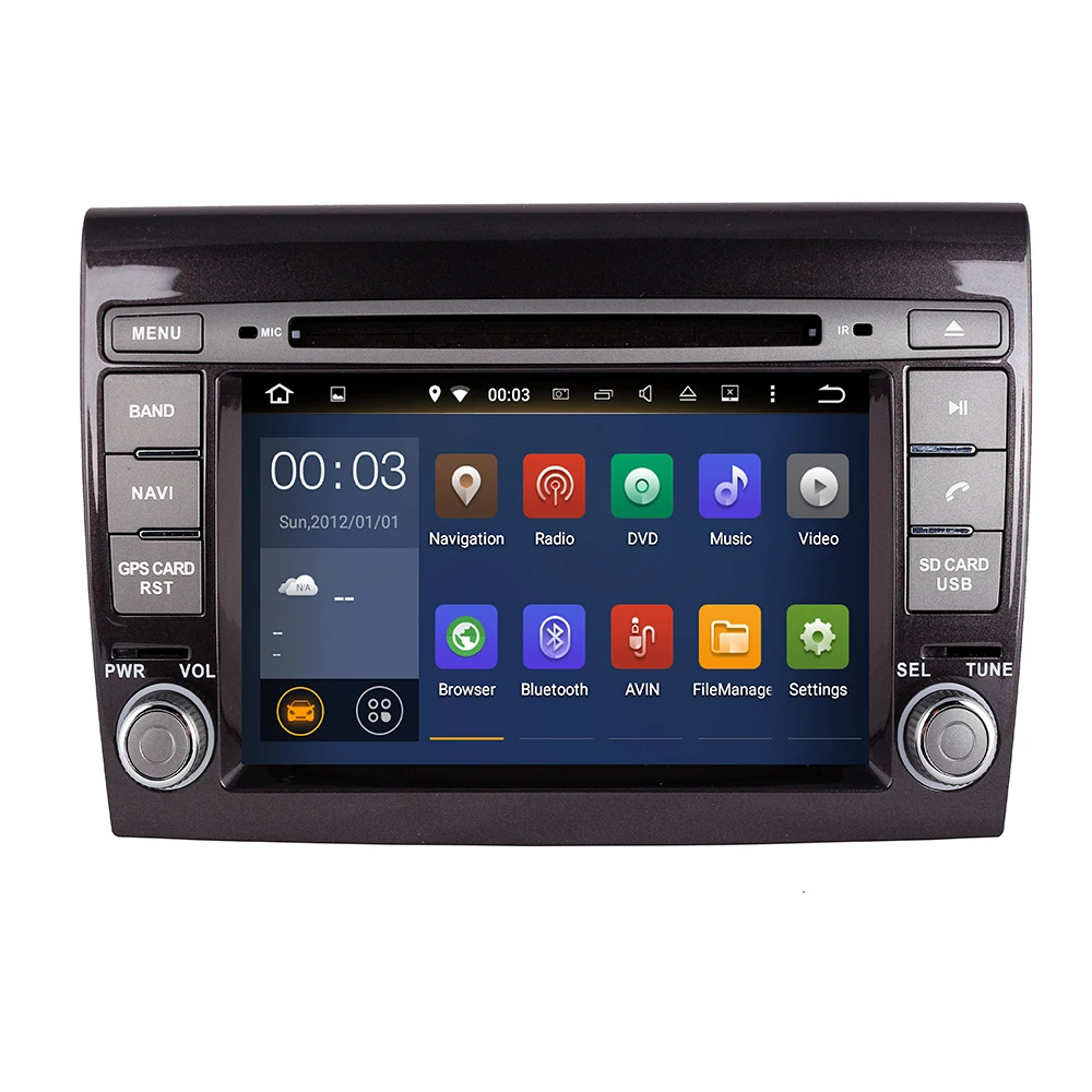 Автомобильный мультимедийный плеер 2 Din Android 10 4 + 32 ГБ для Fiat/Bravo 2007 2008 2009 2010 2011 2012 DVD