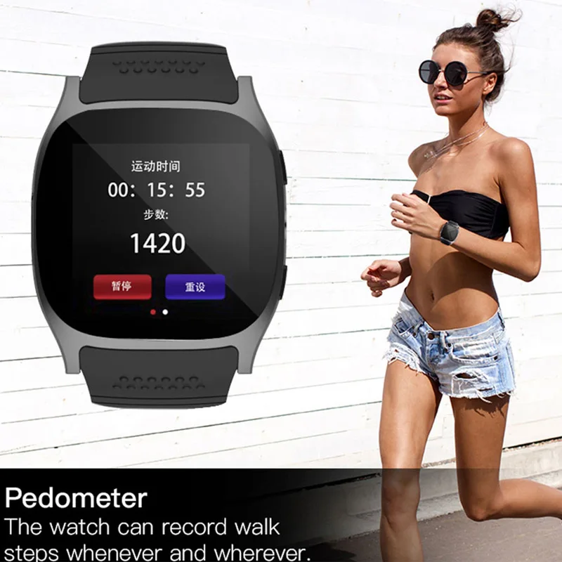 Смарт часы Bluetooth сим карты Камера GPS LBS Tracker Smartwatch водонепроницаемые Шагомер FM