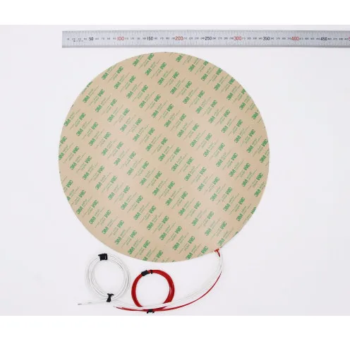 

Dia. 500mm round Silicone Rubber Heater Mat 110V/220V 800W heated bed 50cm for Reprap Delta Kossel 3D printer