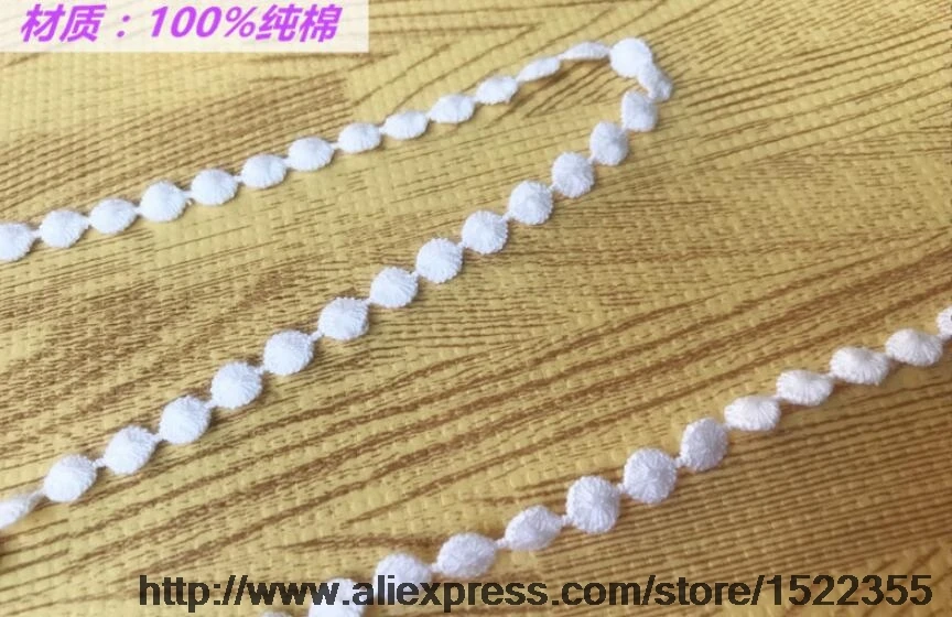 112071 new version of clothing accessories cotton water soluble embroidery lace width 0.7 cm | Дом и сад