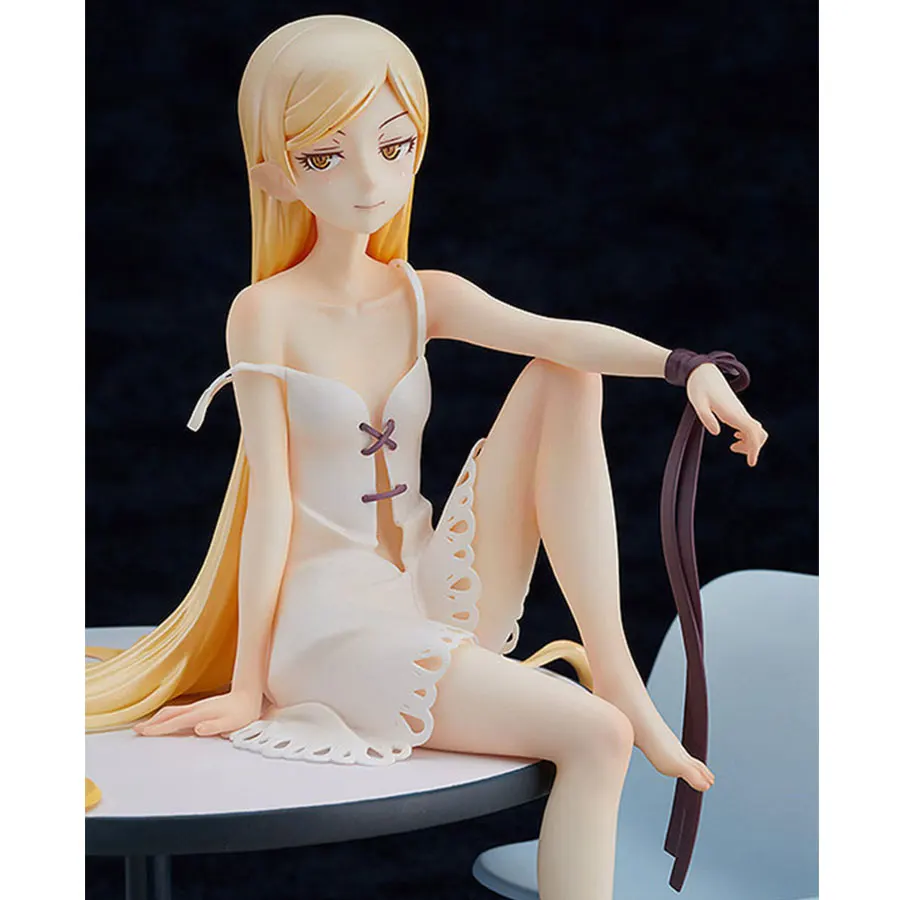 Японское аниме фигурка Kizumonogatari Oshino Shinobu сексуальная белая нижнее белье стол стул