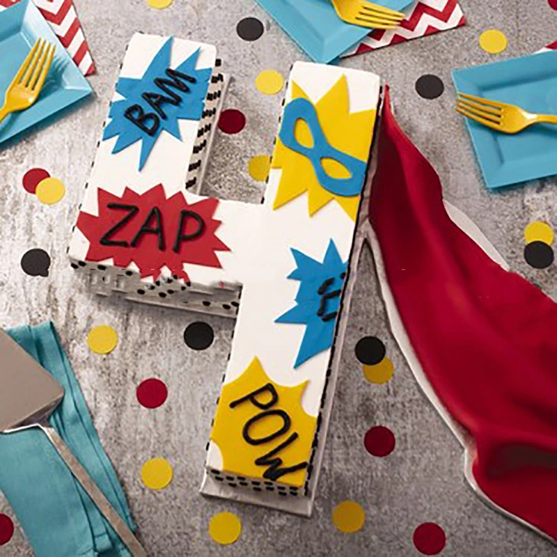 Форма для выпечки форма торта из числа буквы алфавита Оловянная алюминиевая