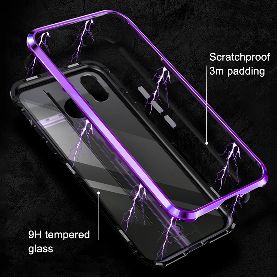 Marjay для Xiaomi Mi 8 Дело Магнитный Адсорбция металлический бампер Coque ультра тонкий