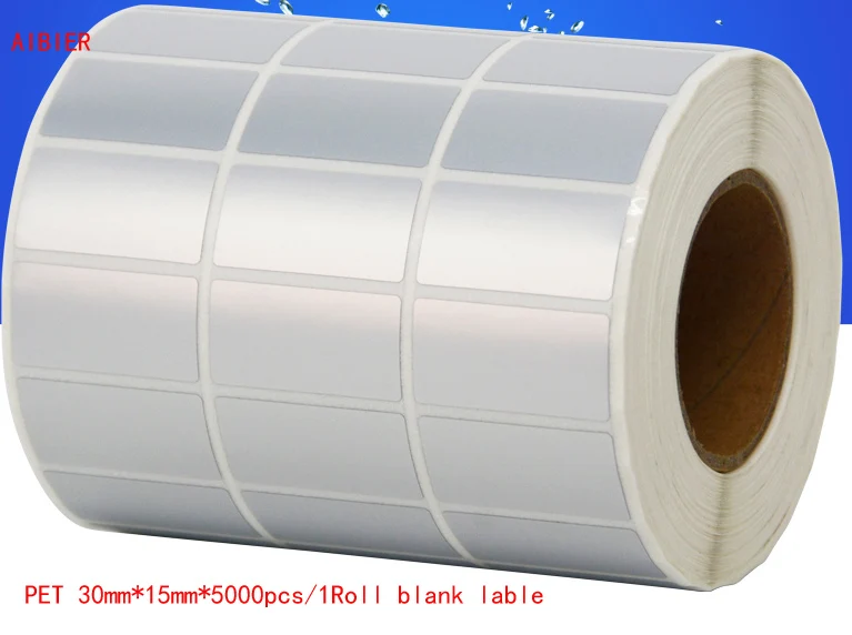 AIBIER водонепроницаемая бумага 35x15 мм * 5000 шт./1 рулон термопереносные пустые