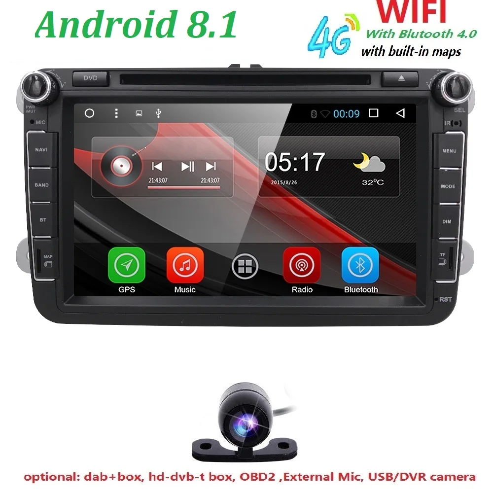 Hizpo Android 8 1 г + 16 Автомобильный DVD стерео плеер gps навигация для Honda 2011 2007 Авто Радио