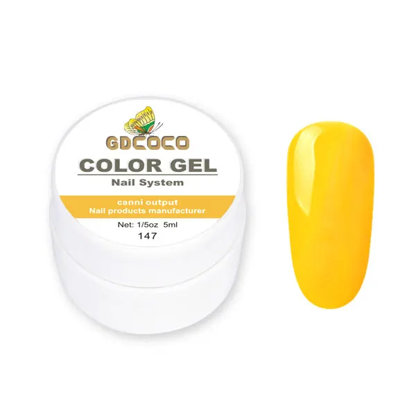 147 GDCOCO, 5 мл, PureColor, гель для нанесения краски, замачиваемый, УФ светодиодный Гель-лак для ногтей, CANNI, дизайн ногтей, Профессиональный гель для ногтей - Цвет: 147