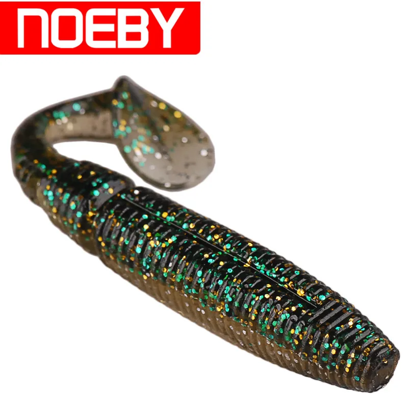 NOEBY 5 шт. 100 мм/9 г мягкие приманки рыболовные силиконовые искусственные для
