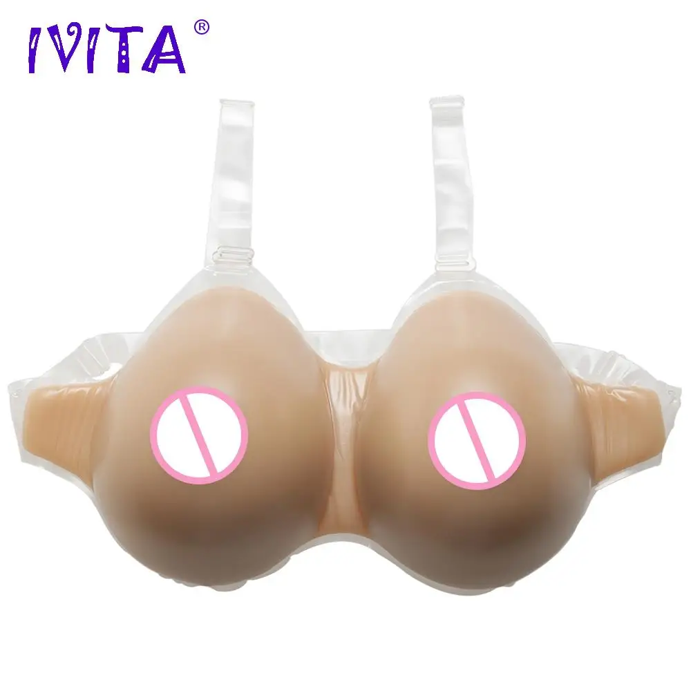 IVITA 3600 г поддельные груди реалистичные силиконовые формы для трансвеститов
