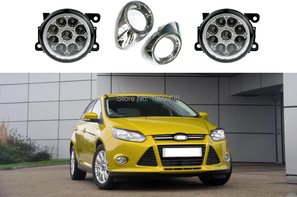 1 комплект противотуманных фар и светодиодный белый для Ford Focus 3 III 2012-2014 |