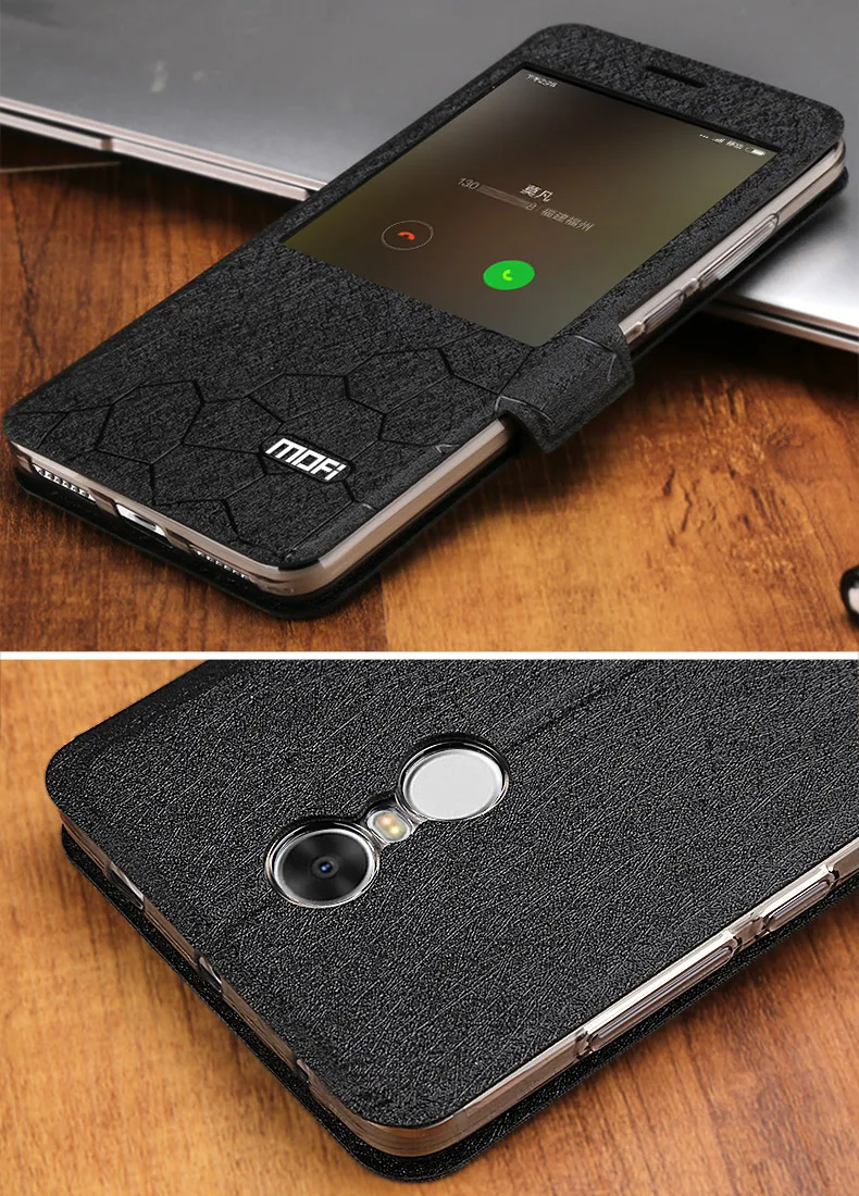 Глобальная версия xiaomi redmi note 4 чехол Смарт Флип xiaomi чехол MOFI redmi note 4 Чехол для глобальной версии xiomi redmi note 4 Чехол
