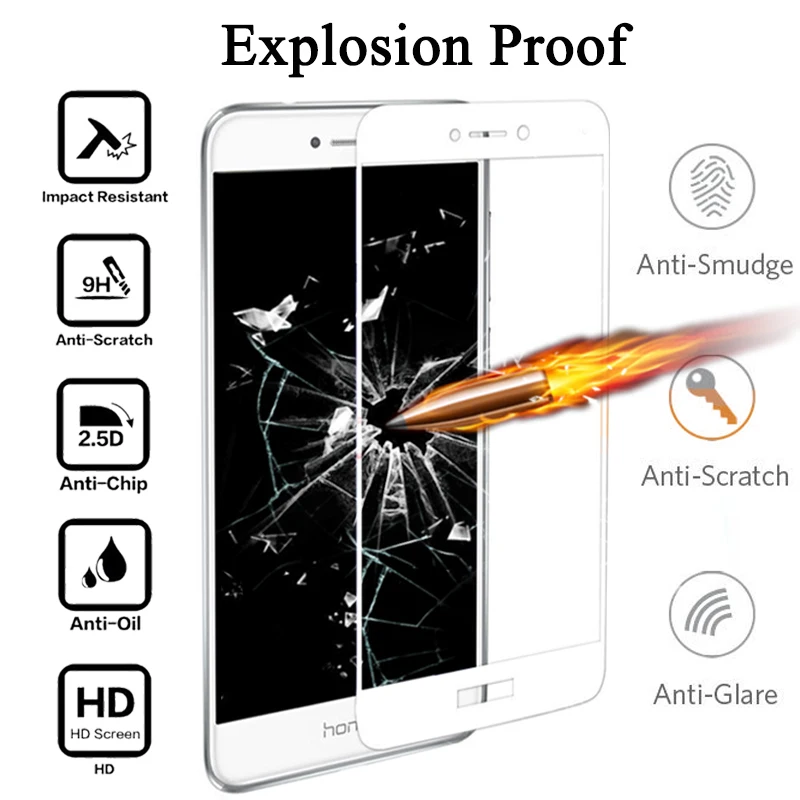 Защитное стекло на для huawei p9 p8 lite 2017 мини tempered glas huawey hawei p9lite p8lite p 9 8 свет screenprotector