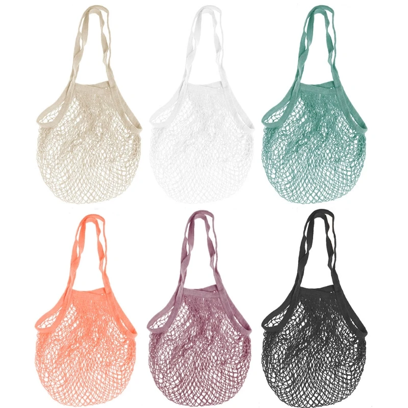 

Mesh Net Turtle Bag String Shopping Bag Reusable Fruit Storage Handbag Totes