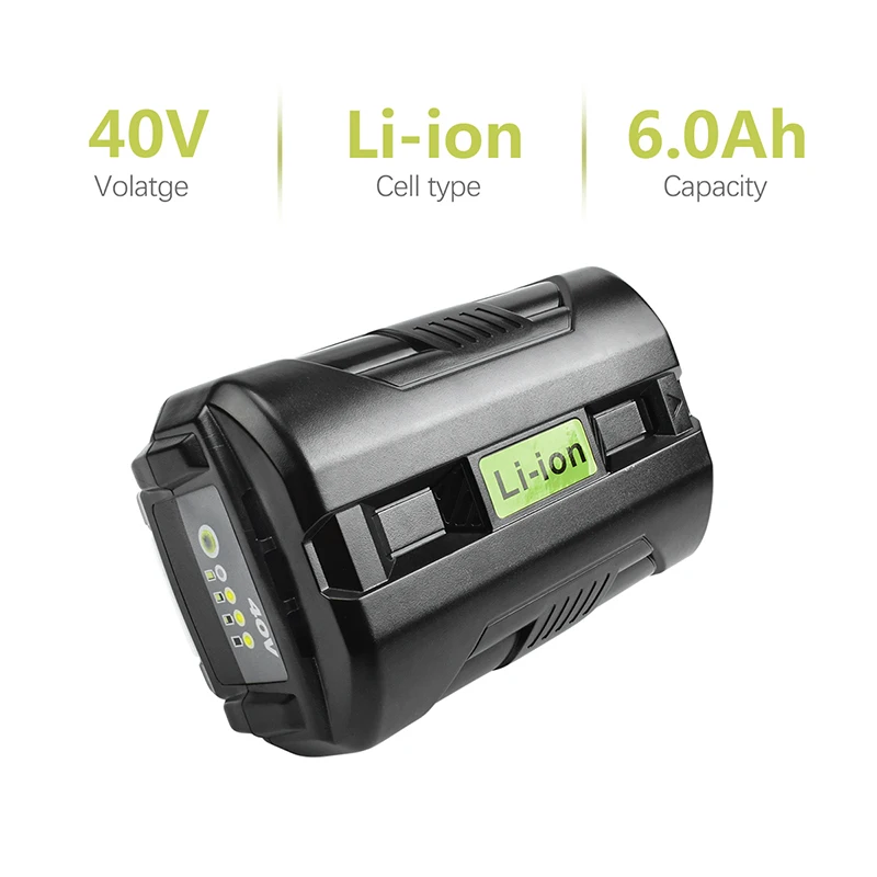 

Сменная литиевая батарея bonacell для Ryobi OP4050, 6000 мАч, 40 в, RY40200, RY40403, RY4050, аккумуляторная батарея для триммера