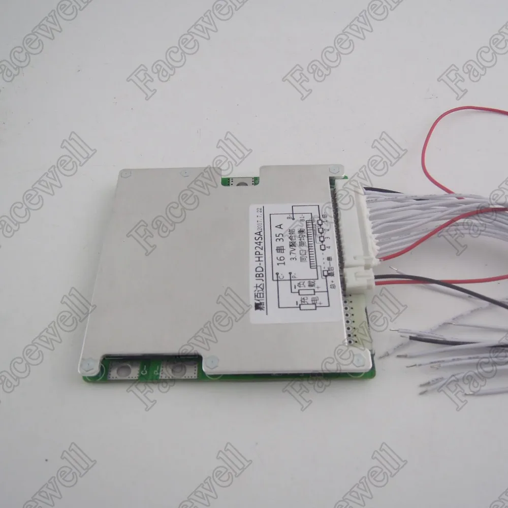 Бренд bms 60v 35A 16S smart BMS литиевые аккумуляторы PCM 3 7 v литий ионные для 1200w 2000w|cell|cell pack |