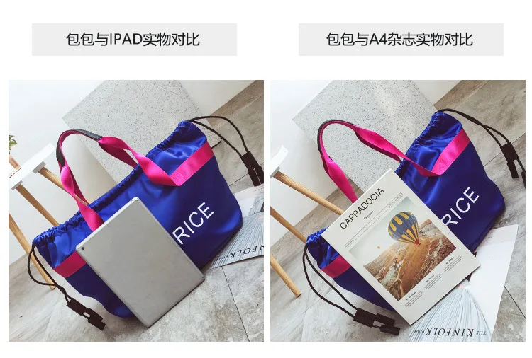 Письмо модный бренд Оксфорд Gym Bag для фитнес для женщин спортивная сумка чехол для мусора путешествия вещевой мешок женский