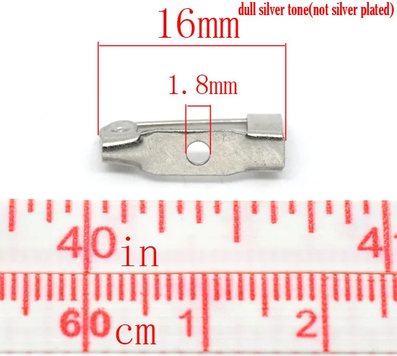 DoreenBeads 200 шпильки для задней панели диаметром 16x4 мм (B14302) |