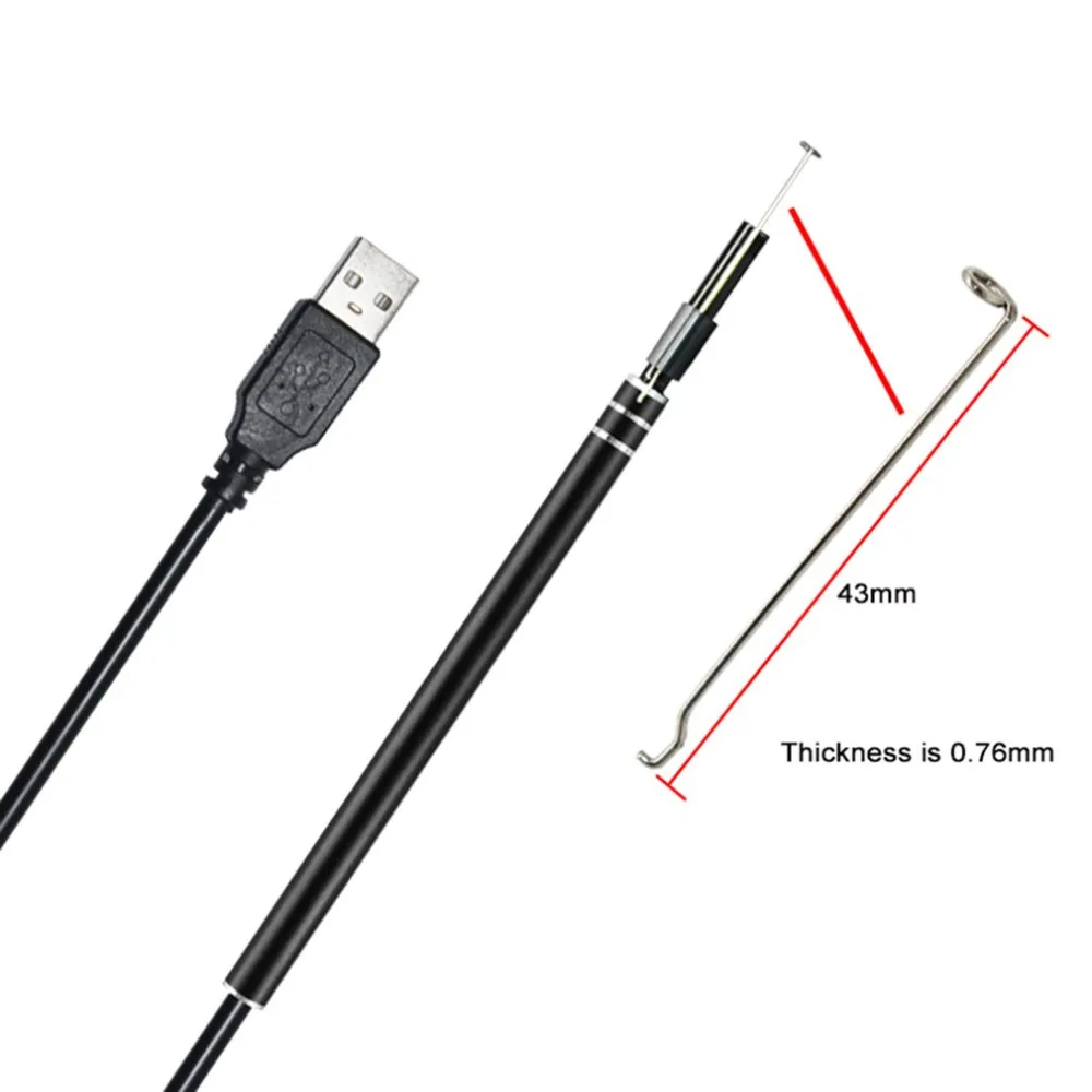 (Международный упаковки) USB очистки уха эндоскопа HD Visual ложка