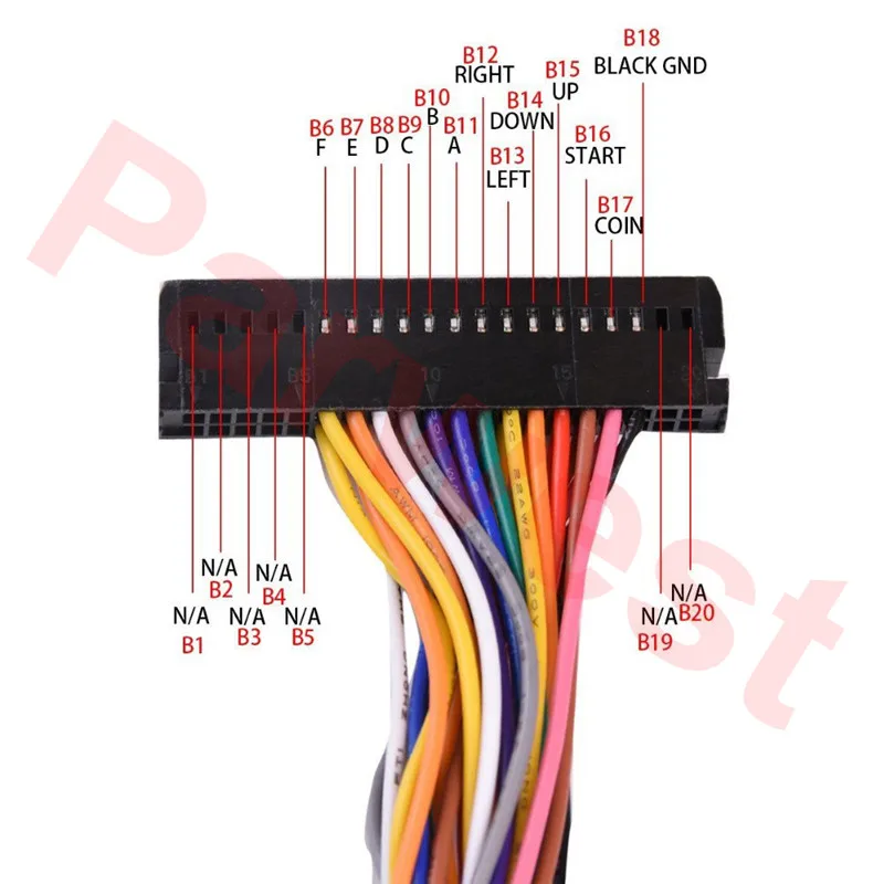 1 шт. аркадный интерфейс шкаф провода жгут проводов PCB кабель для аркадных игровых консолей коробка