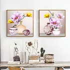 5D алмазов картина Цветочная композиция для вазы полная квадратная дрель Стразы 3d картины для гостиной, украшенные стразами, с вышивкой