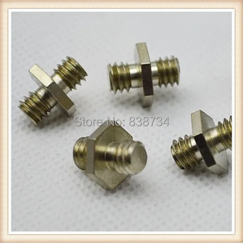 10 шт. никелированный 1/4 &quotдвойной резьбовой винт адаптер для камеры|thread screw|double