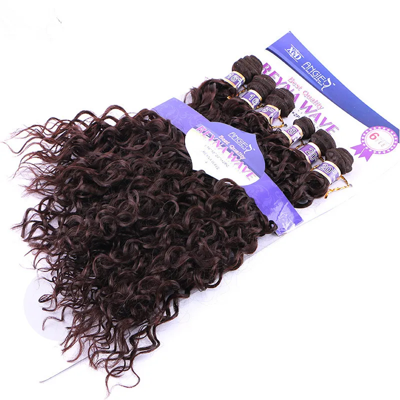 Eunice 6 шт./упак. Women's Ombre T30/27 волосы для наращивания волнистые термостойкие