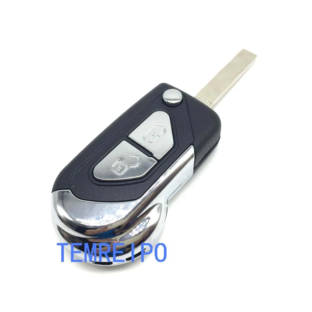Сменные ключи для peugeot citroen 2 кнопки дистанционного ключа c1 c2 c3 c5 c4l 207 307 308 407 fob Blade