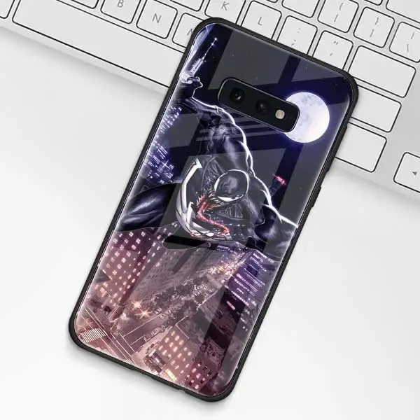 004 Чудо-яд, супергерой, чехол из закаленного стекла для samsung Galaxy S10 S10e S9 S8 S10 Plus Note 9 A50 A30, чехол для телефона - Цвет: 004