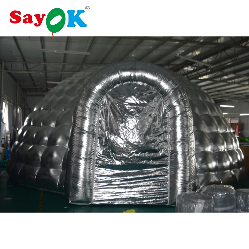 7 м Большая Надувная купольная палатка надувная igloo для мероприятия акция | Дом и