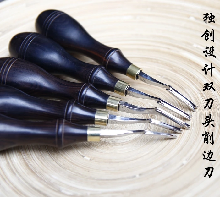

1pcs Leather Edge Stitching Groover Cutting Knife Leather Wide Scraper Edge Twill Cutter Diy Stitching Cutter Thinning Tools