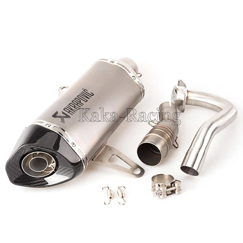 X max 300 250 Full system Slip On Akrapovic Carbon Fiber Exhaust Muffler Pipe For Yamaha XMAX 2017 2018 with DB killer|Выхлопные трубы