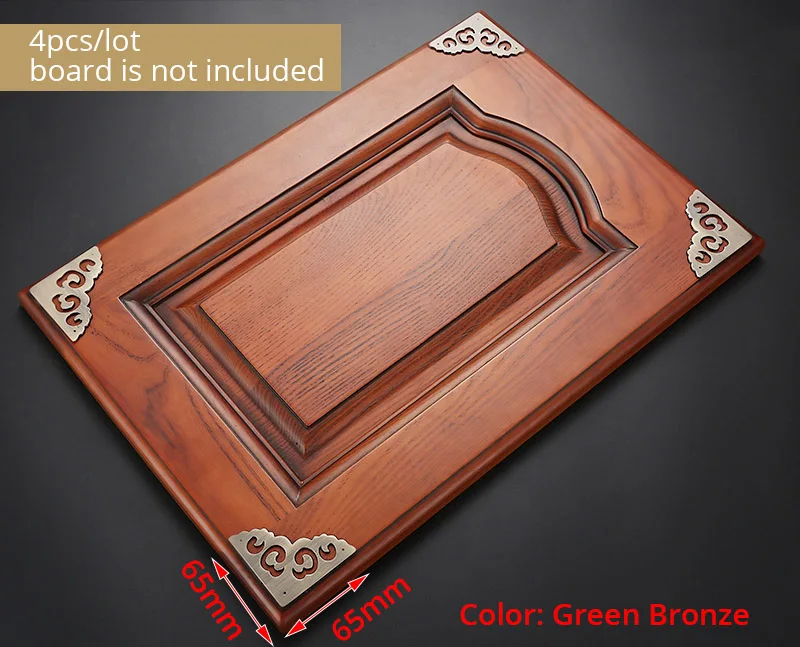 4pcs Green Bronze KAK 2 шт старинный Бронзовый Шкаф ручки винтажный китайский стиль ручки ящика шкаф дверные ручки оборудование для обработки мебели - Цвет: 4pcs Green Bronze