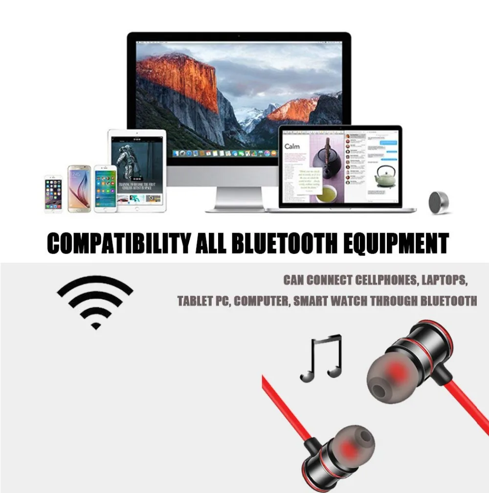EMIUP, беспроводные Bluetooth наушники, ушные крючки, Спортивная гарнитура, Bluetooth наушники для телефона, наушники-вкладыши