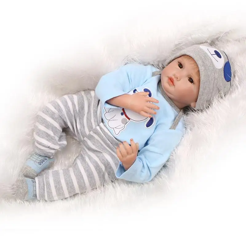 Кукла NPK для мальчиков 22 дюйма силиконовая кукла reborn малышка девочка принцесса