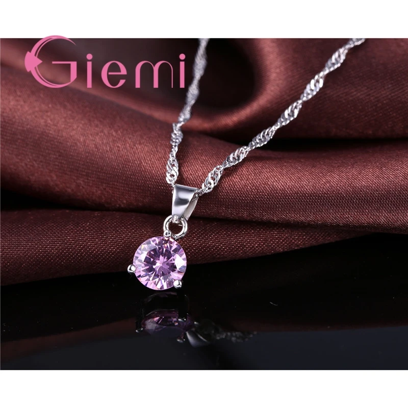 Женский Свадебный комплект из колье и серёг стерлингового серебра 925 пробы 8